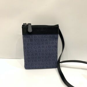 Bulgari Blue and Black Crossbody Bag